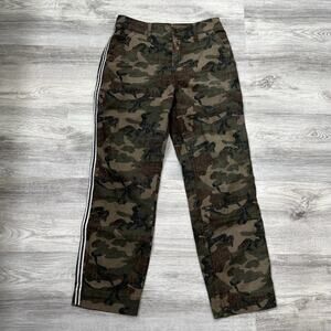 Abercrombie & Fitch Camo Pants with Side Stripe Casual Streetwear Trousers Sz 2R